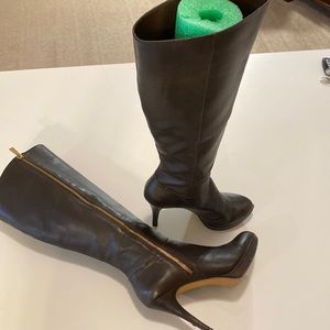 Vince Camuto knee high brown boots